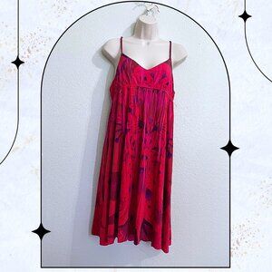 Vibrant Snap Red Dress, Size Medium(juniors) Mint Condition